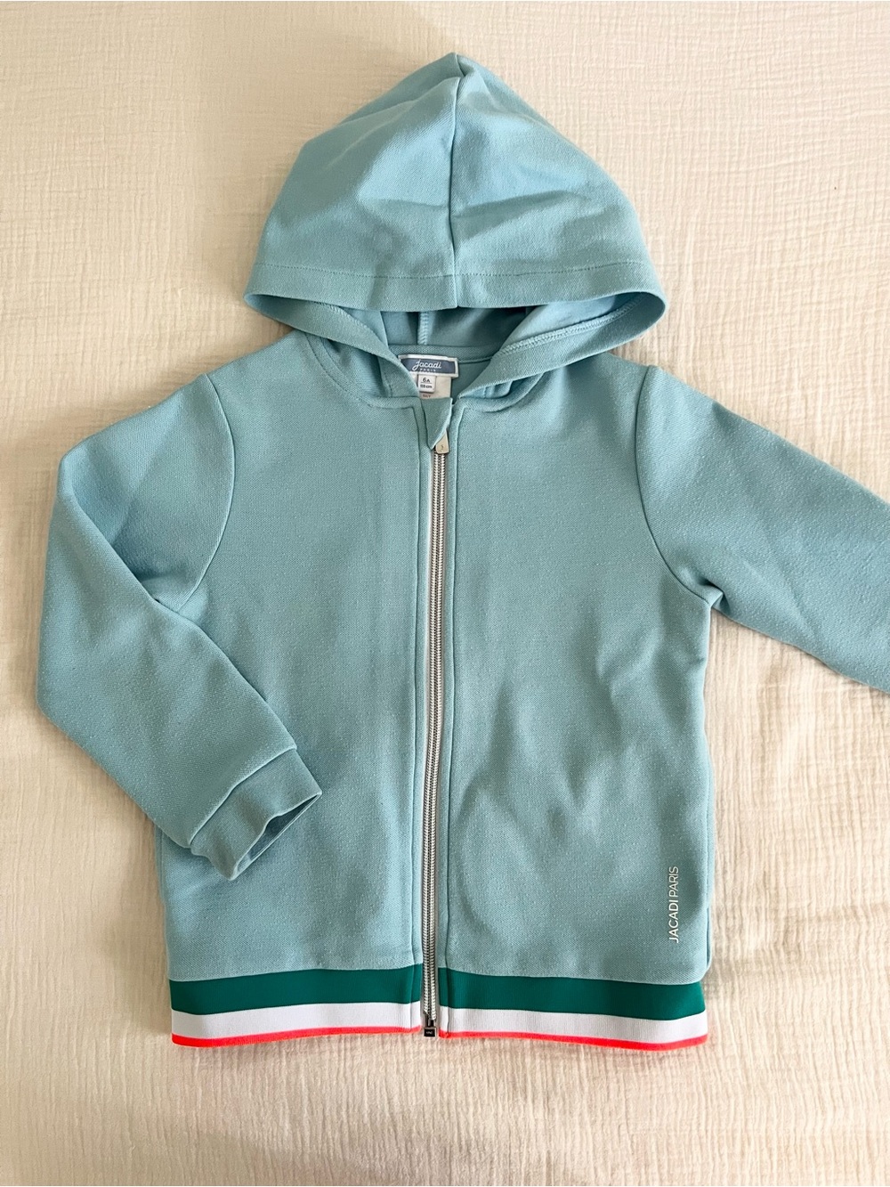 Jacadi zippered hoodie
